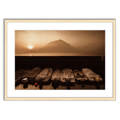 Boats at sunset, Varenna